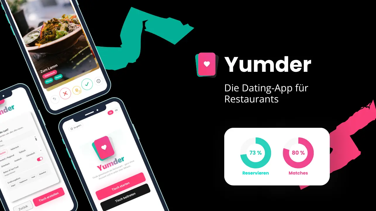Yumder App Mockup